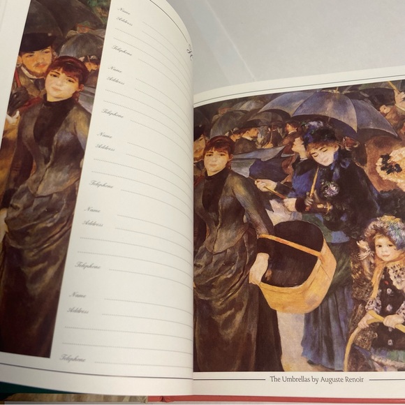 THE IMPRESSIONIST BOOK OF NOTES and Address BOOK Art Prints JOURNAL LOT 90s VTG - Picture 6 of 16